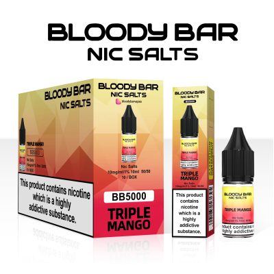 Bloody Bar Nic Salts 10mg 10ml BB5000 - Triple Mango